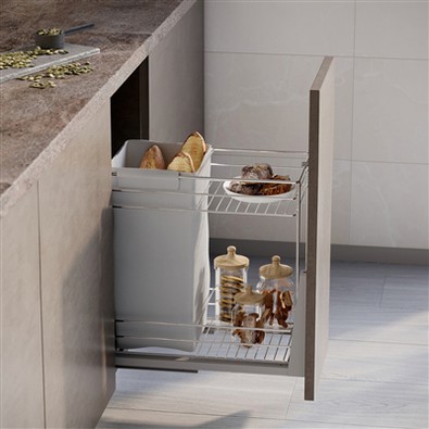 پریمیم انتھراسیٹ پل آؤٹ روٹی ٹوکری: منظم اسٹوریج کا تعارف