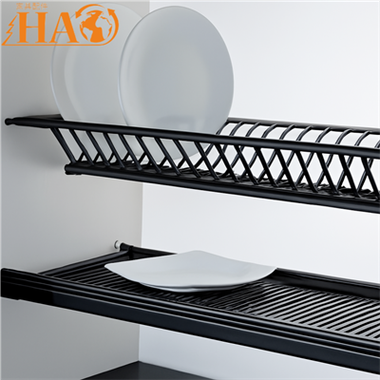 سٹینلیس سٹیل INOX 201 میٹ بلیک ڈش ریک